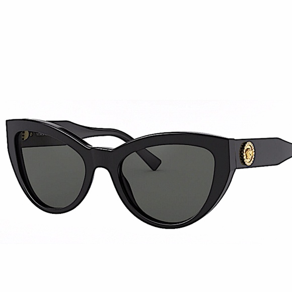 Versace - Sunglasses Cat-Eye Medusa Crystal - Black - Sunglasses - Versace Eyewe main image 6
